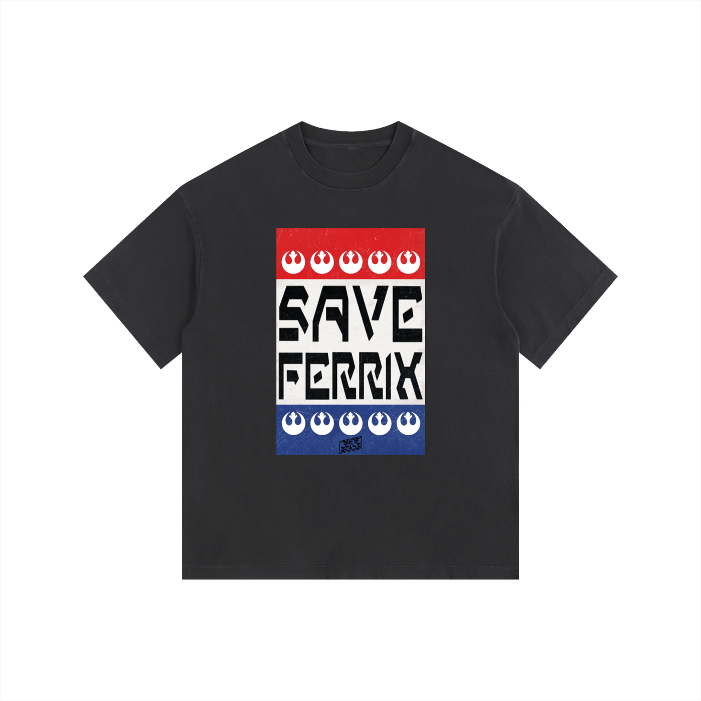 Save Ferrix- Washed Oversized Cotton T-Shirt