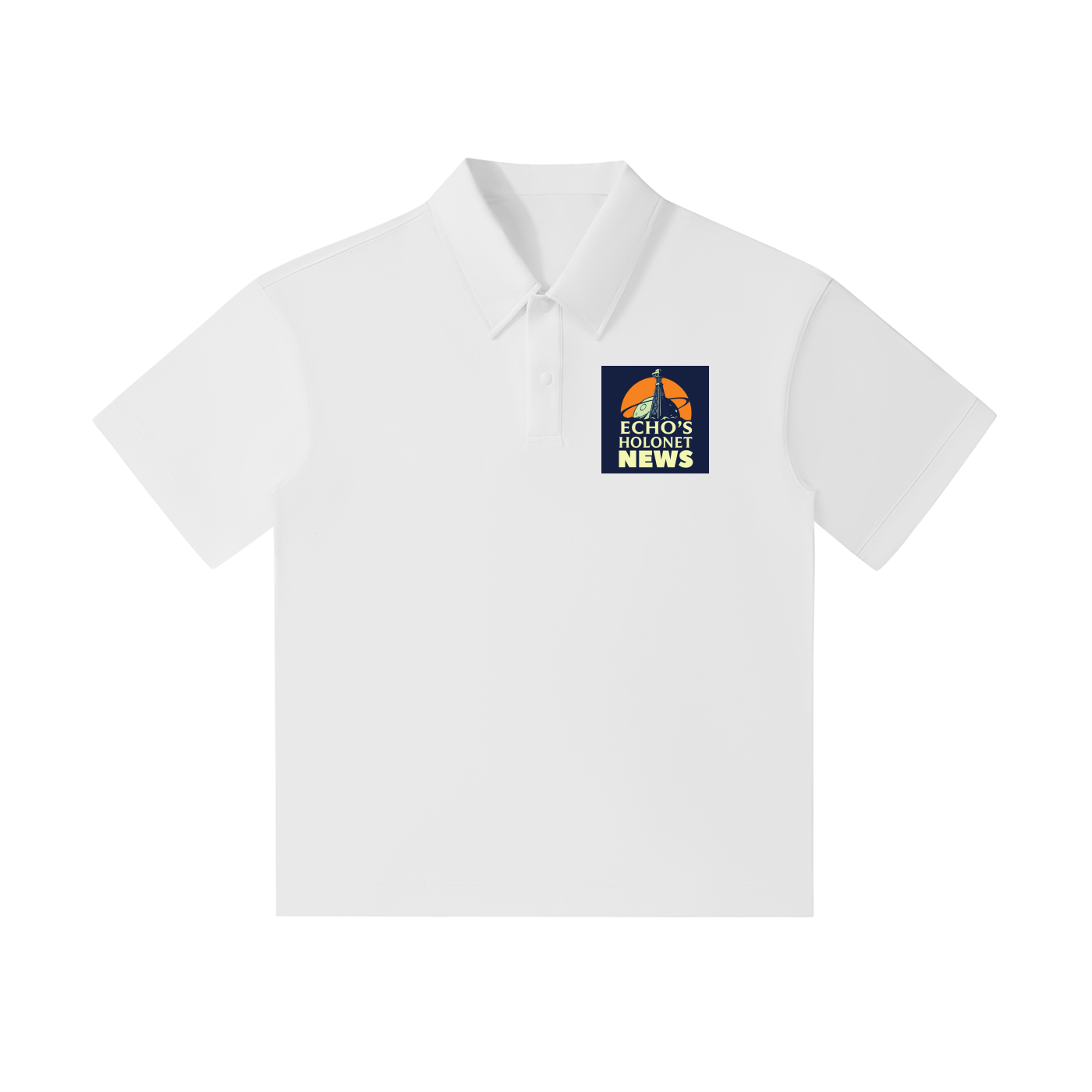 Echo's Holonet News Drop Shoulder Short-Sleeve Polo