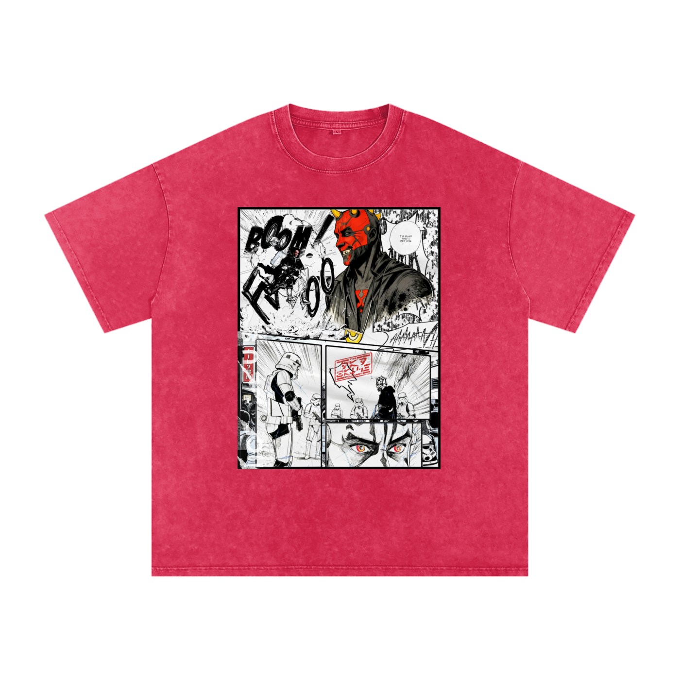 Maul 1 Washed Oversized Cotton T-Shirt